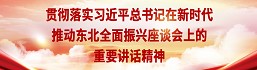 貫徹落實習近平東北振興座談會重要講話精神